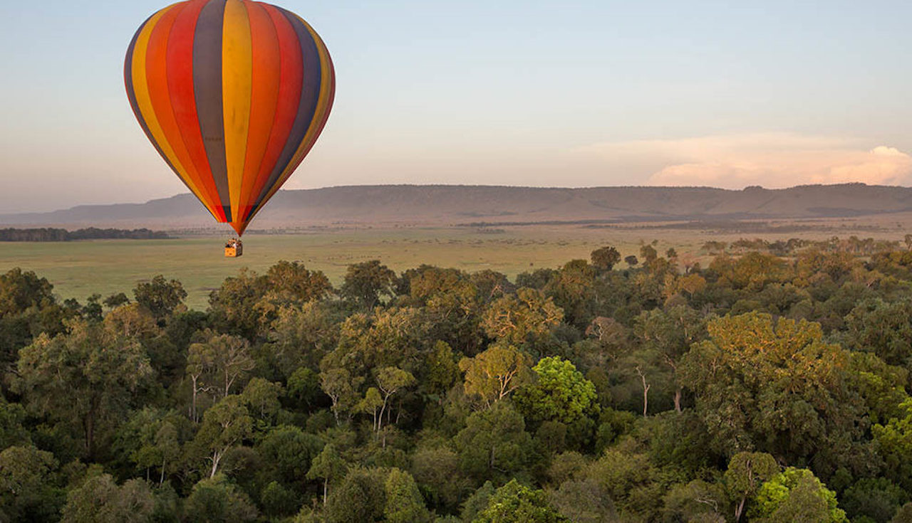 balloon safari masai