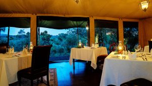 Elewana Sand River Camp Dining