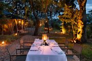 Elewana Sand River Camp outside dining