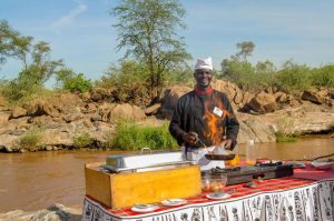 Man Eaters Camp River Breakfast